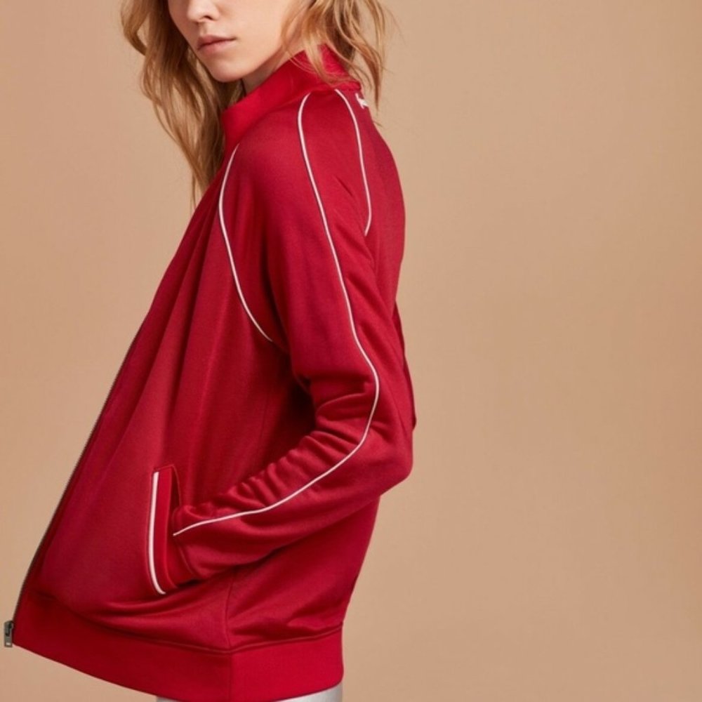 Wilfred Free Red Track Jacket White Piping Med